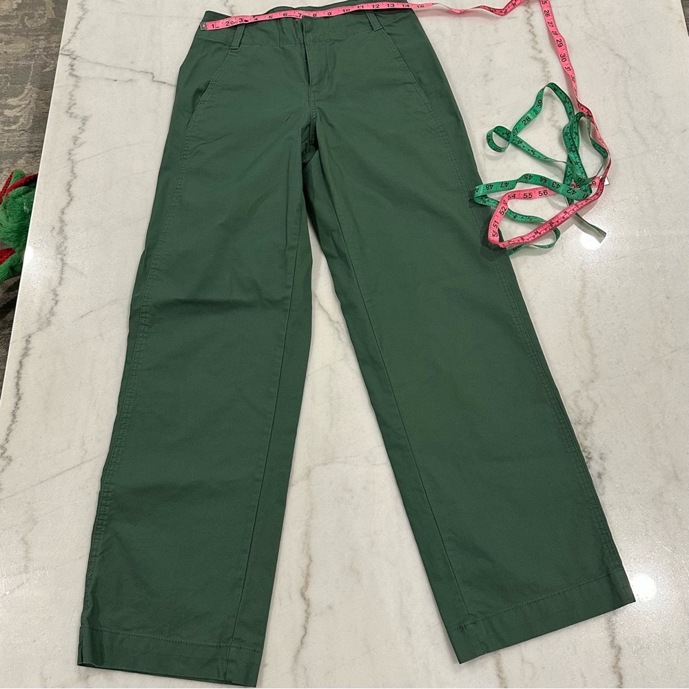 Wide Leg Green Chinos Pants 2 A New Day stretch - Picture 7 of 8